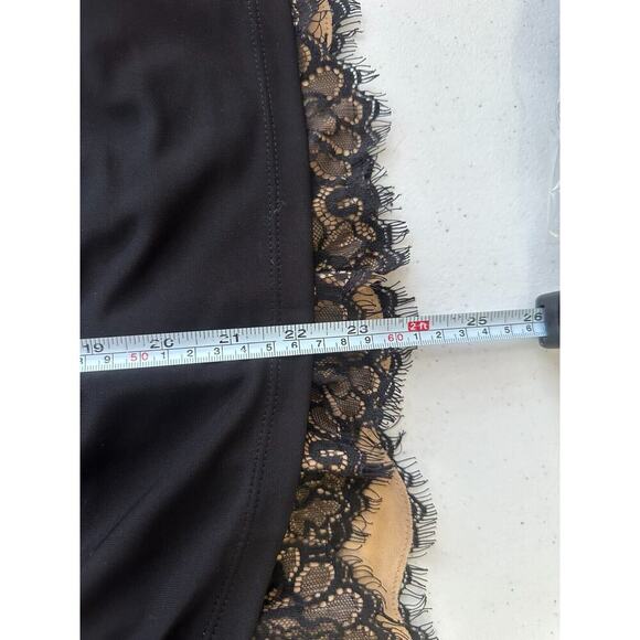 VTG Cache Black Top Layered Cowl Neck Flattering Ruched Sides Sz XS Y2K - Picture 9 of 9